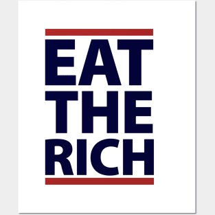 eat the rich uaw funny eat the rich uaw Posters and Art